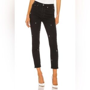 Pistola Nico Star High-Rise Straight-Leg Jeans in Celestial Slate